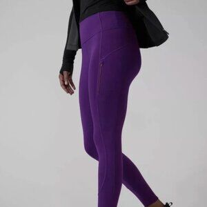 Rainier High Rise Legging Fleece Line Purple Size XS